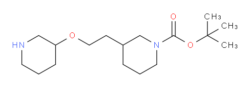 tert-butyl 3-[2-(piperidin-3-yloxy)ethyl]piperidine-1-carboxylate