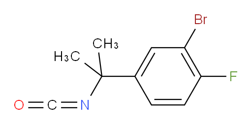 2-bromo-1-fluoro-4-(2-isocyanatopropan-2-yl)benzene