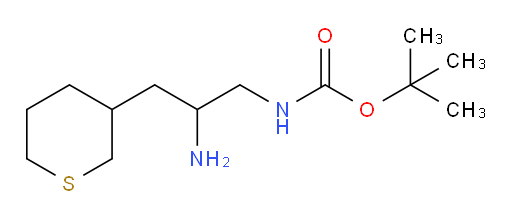 tert-butyl N-[2-amino-3-(thian-3-yl)propyl]carbamate