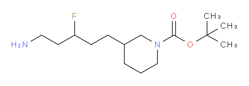 tert-butyl 3-(5-amino-3-fluoropentyl)piperidine-1-carboxylate