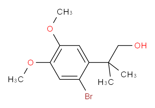 2-(2-bromo-4,5-dimethoxyphenyl)-2-methylpropan-1-ol