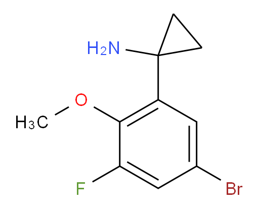 1-(5-bromo-3-fluoro-2-methoxyphenyl)cyclopropan-1-amine