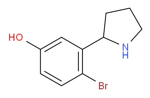 4-bromo-3-(pyrrolidin-2-yl)phenol