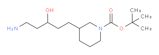 tert-butyl 3-(5-amino-3-hydroxypentyl)piperidine-1-carboxylate