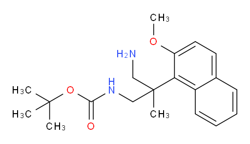 tert-butyl N-[3-amino-2-(2-methoxynaphthalen-1-yl)-2-methylpropyl]carbamate