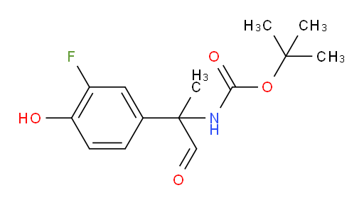 tert-butyl N-[2-(3-fluoro-4-hydroxyphenyl)-1-oxopropan-2-yl]carbamate