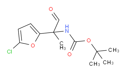 tert-butyl N-[2-(5-chlorofuran-2-yl)-1-oxopropan-2-yl]carbamate