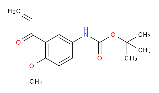 tert-butyl N-[4-methoxy-3-(prop-2-enoyl)phenyl]carbamate