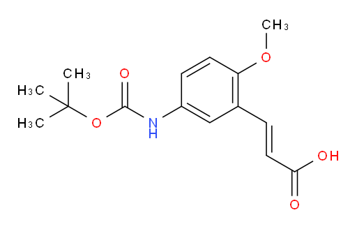 3-(5-{[(tert-butoxy)carbonyl]amino}-2-methoxyphenyl)prop-2-enoic acid