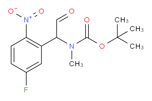 tert-butyl N-[1-(5-fluoro-2-nitrophenyl)-2-oxoethyl]-N-methylcarbamate