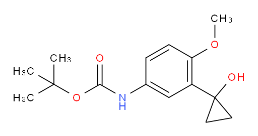 tert-butyl N-[3-(1-hydroxycyclopropyl)-4-methoxyphenyl]carbamate