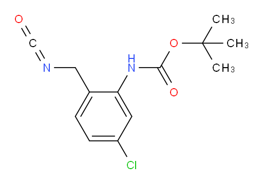 tert-butyl N-[5-chloro-2-(isocyanatomethyl)phenyl]carbamate