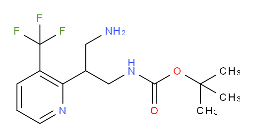 tert-butyl N-{3-amino-2-[3-(trifluoromethyl)pyridin-2-yl]propyl}carbamate