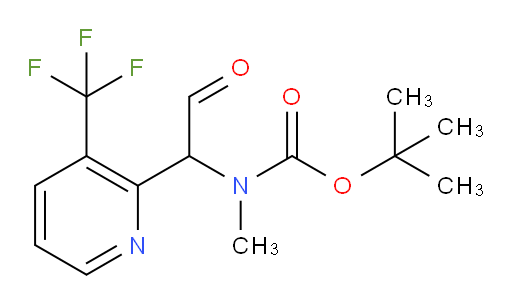 tert-butyl N-methyl-N-{2-oxo-1-[3-(trifluoromethyl)pyridin-2-yl]ethyl}carbamate