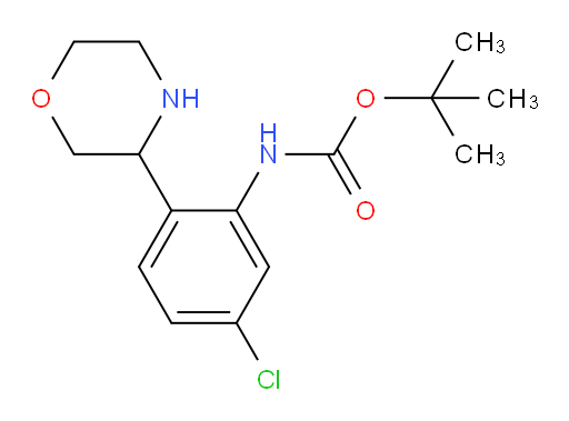 tert-butyl N-[5-chloro-2-(morpholin-3-yl)phenyl]carbamate