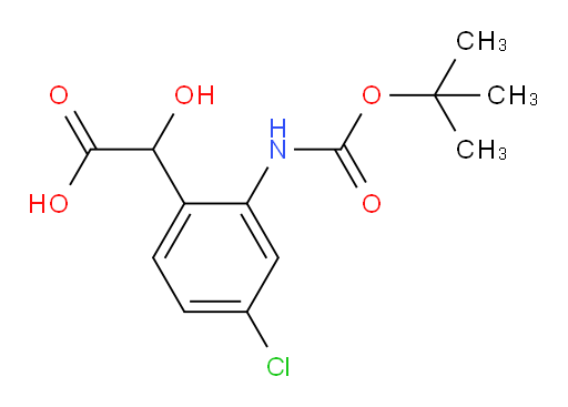 2-(2-{[(tert-butoxy)carbonyl]amino}-4-chlorophenyl)-2-hydroxyacetic acid