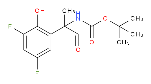 tert-butyl N-[2-(3,5-difluoro-2-hydroxyphenyl)-1-oxopropan-2-yl]carbamate