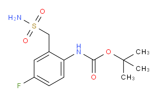tert-butyl N-[4-fluoro-2-(sulfamoylmethyl)phenyl]carbamate