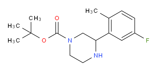 tert-butyl 3-(5-fluoro-2-methylphenyl)piperazine-1-carboxylate