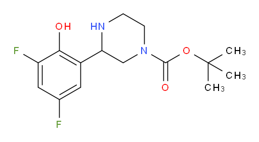 tert-butyl 3-(3,5-difluoro-2-hydroxyphenyl)piperazine-1-carboxylate
