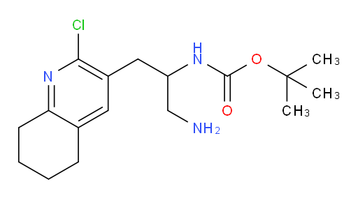 tert-butyl N-[1-amino-3-(2-chloro-5,6,7,8-tetrahydroquinolin-3-yl)propan-2-yl]carbamate