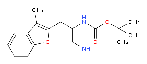 tert-butyl N-[1-amino-3-(3-methyl-1-benzofuran-2-yl)propan-2-yl]carbamate