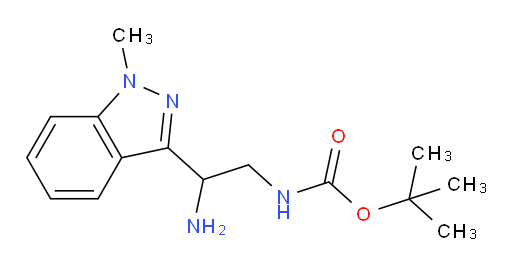 tert-butyl N-[2-amino-2-(1-methyl-1H-indazol-3-yl)ethyl]carbamate