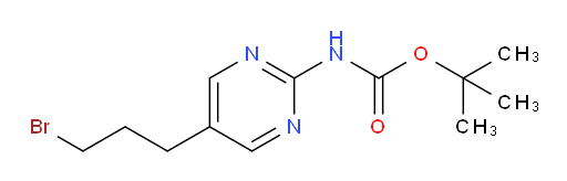 tert-butyl N-[5-(3-bromopropyl)pyrimidin-2-yl]carbamate