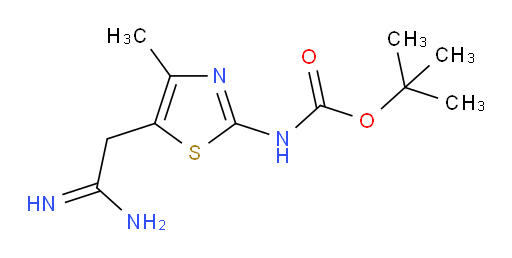 tert-butyl N-[5-(carbamimidoylmethyl)-4-methyl-1,3-thiazol-2-yl]carbamate
