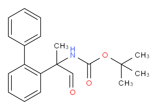 tert-butyl N-[1-oxo-2-(2-phenylphenyl)propan-2-yl]carbamate
