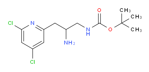 tert-butyl N-[2-amino-3-(4,6-dichloropyridin-2-yl)propyl]carbamate