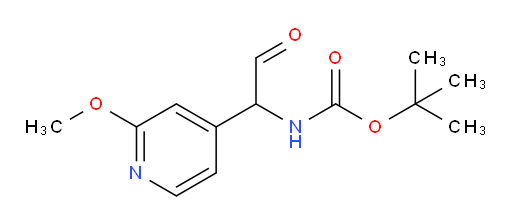 tert-butyl N-[1-(2-methoxypyridin-4-yl)-2-oxoethyl]carbamate