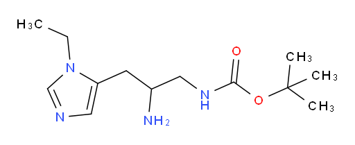 tert-butyl N-[2-amino-3-(1-ethyl-1H-imidazol-5-yl)propyl]carbamate