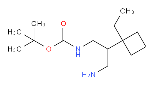 tert-butyl N-[3-amino-2-(1-ethylcyclobutyl)propyl]carbamate