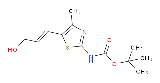 tert-butyl N-[5-(3-hydroxyprop-1-en-1-yl)-4-methyl-1,3-thiazol-2-yl]carbamate