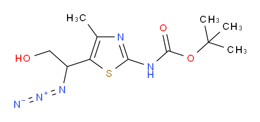 tert-butyl N-[5-(1-azido-2-hydroxyethyl)-4-methyl-1,3-thiazol-2-yl]carbamate