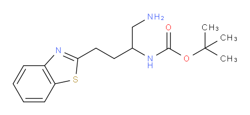 tert-butyl N-[1-amino-4-(1,3-benzothiazol-2-yl)butan-2-yl]carbamate