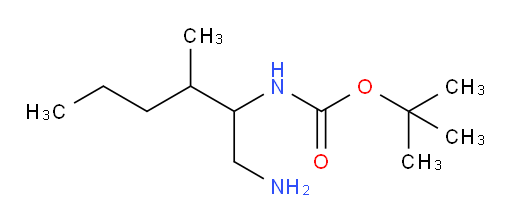 tert-butyl N-(1-amino-3-methylhexan-2-yl)carbamate