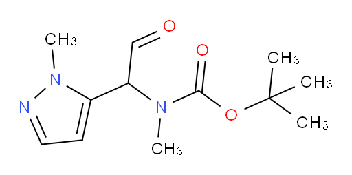 tert-butyl N-methyl-N-[1-(1-methyl-1H-pyrazol-5-yl)-2-oxoethyl]carbamate