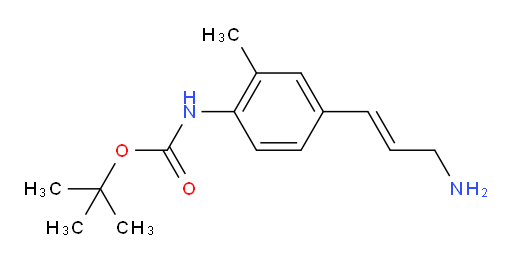 tert-butyl N-[4-(3-aminoprop-1-en-1-yl)-2-methylphenyl]carbamate