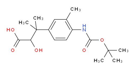 3-(4-{[(tert-butoxy)carbonyl]amino}-3-methylphenyl)-2-hydroxy-3-methylbutanoic acid