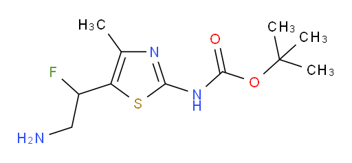 tert-butyl N-[5-(2-amino-1-fluoroethyl)-4-methyl-1,3-thiazol-2-yl]carbamate