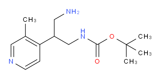 tert-butyl N-[3-amino-2-(3-methylpyridin-4-yl)propyl]carbamate