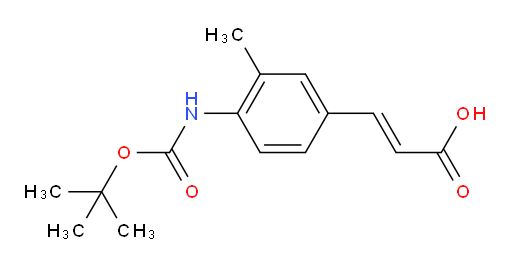 3-(4-{[(tert-butoxy)carbonyl]amino}-3-methylphenyl)prop-2-enoic acid