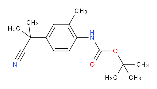 tert-butyl N-[4-(1-cyano-1-methylethyl)-2-methylphenyl]carbamate