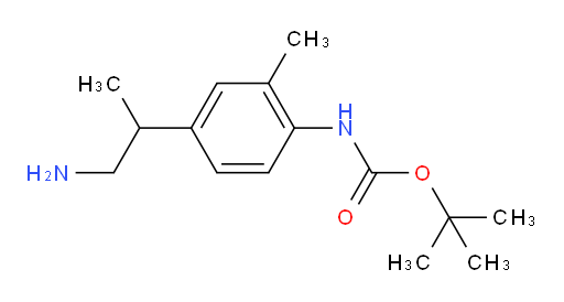 tert-butyl N-[4-(1-aminopropan-2-yl)-2-methylphenyl]carbamate