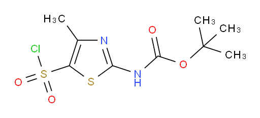tert-butyl N-[5-(chlorosulfonyl)-4-methyl-1,3-thiazol-2-yl]carbamate