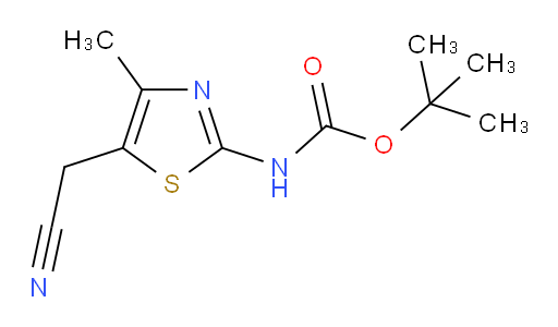 tert-butyl N-[5-(cyanomethyl)-4-methyl-1,3-thiazol-2-yl]carbamate