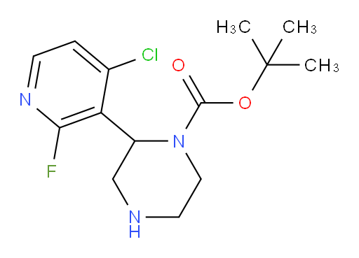 tert-butyl 2-(4-chloro-2-fluoropyridin-3-yl)piperazine-1-carboxylate