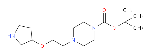 tert-butyl 4-[2-(pyrrolidin-3-yloxy)ethyl]piperazine-1-carboxylate
